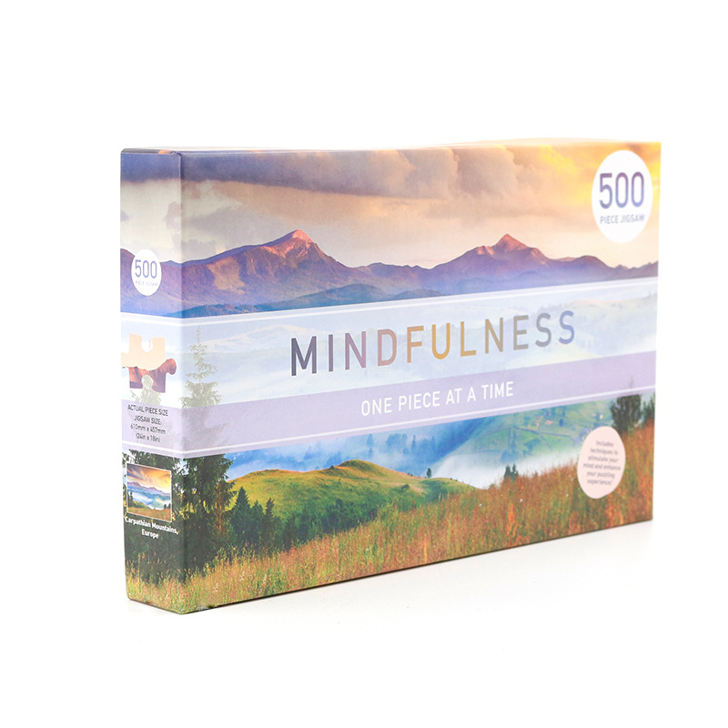 定制 跨境成人拼图500片风景拼版纸质益智玩具创意拼图详情4