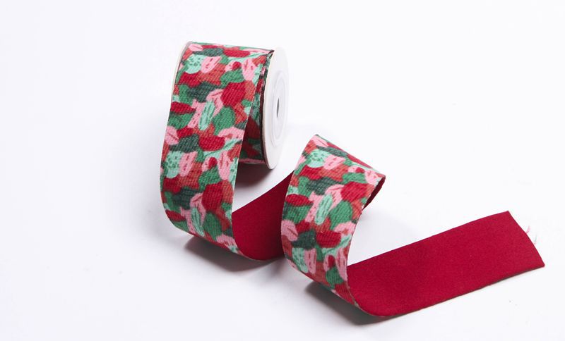 Single-sided floral English polka dot twill printed webbing DIY bow hair accessory shoelaces top hat decoration pic 10