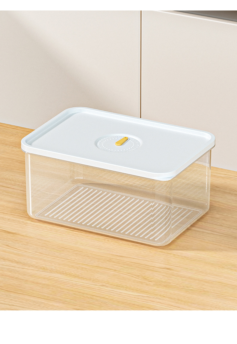 加厚收纳盒冰箱专用冻肉分装食品级保鲜盒食物密封塑料计时小盒子详情15