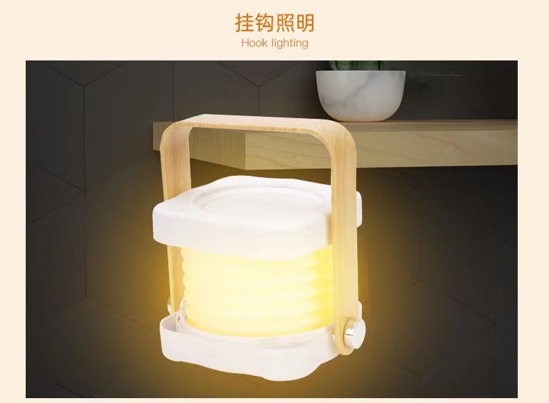 Outdoor camping folding lamp, bedroom lantern, hand-held lamp, rechargeable portable lamp, telescopic table lamp, courtyard atmosphere lamp pic 7