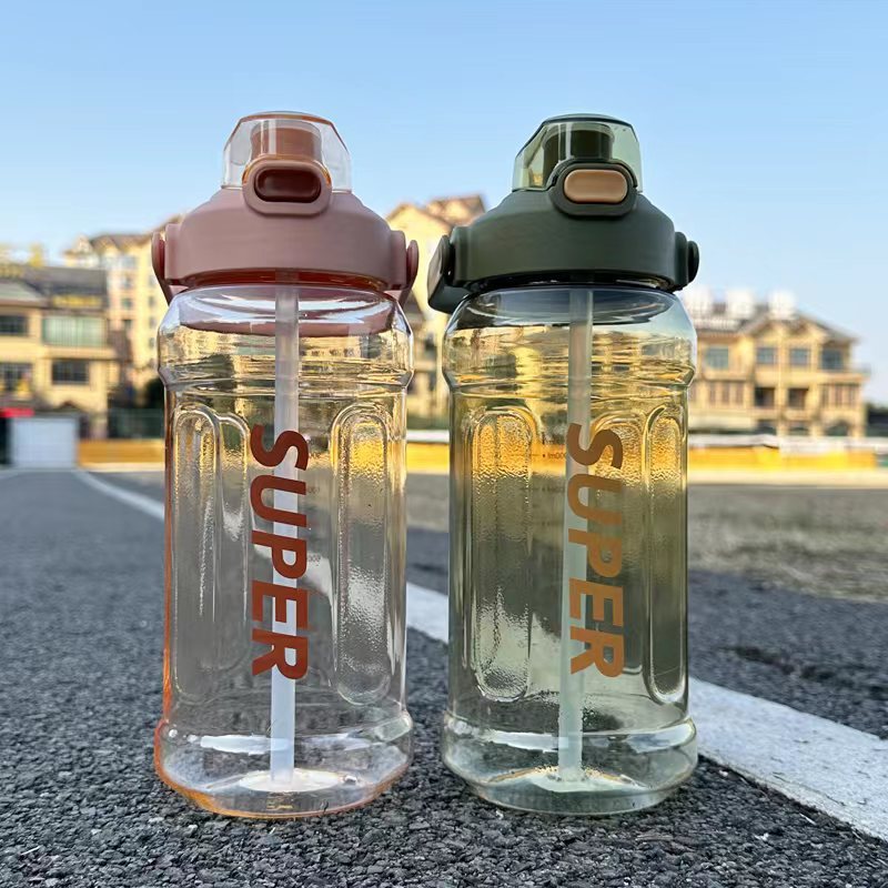 运动水杯大容量塑料耐高温2L健身运动批发杯子吸管耐摔便携水壶8519详情2