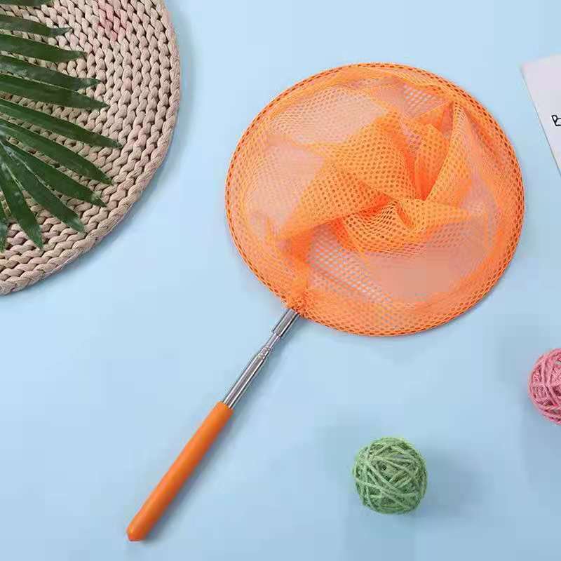不锈钢伸缩捞渔网 儿童捕虫网蝴蝶网捞鱼网兜 伸缩网户外戏水玩具详情4