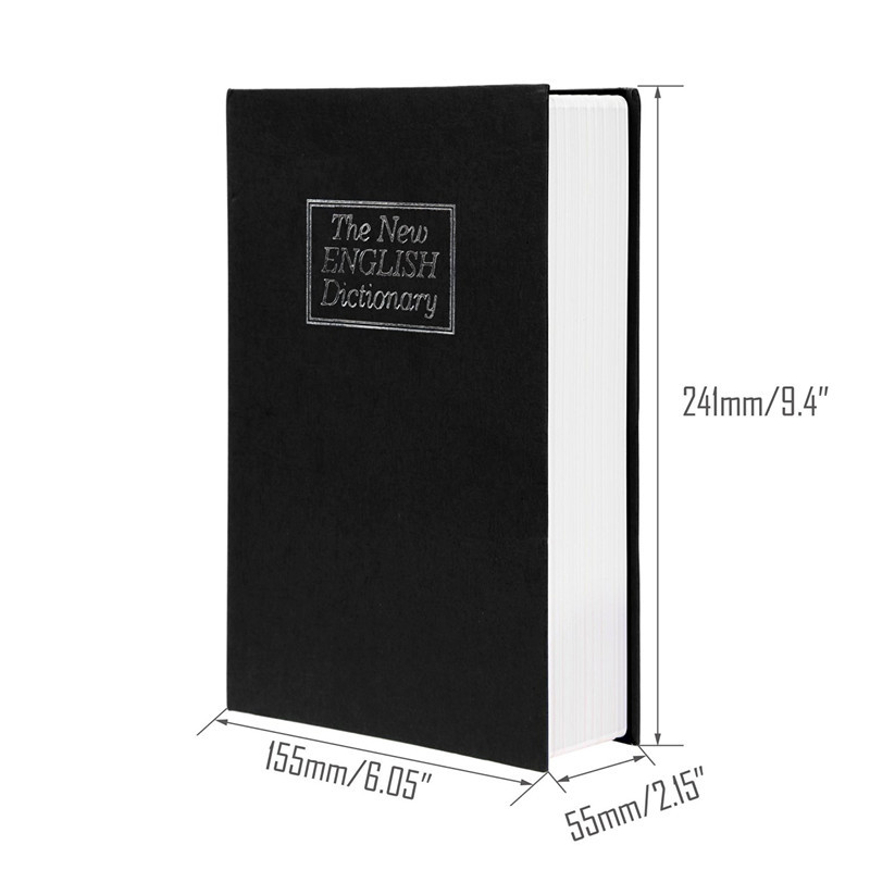 Simulated book safe with key password, metal dictionary-shaped piggy bank, creative book piggy bank pic 25