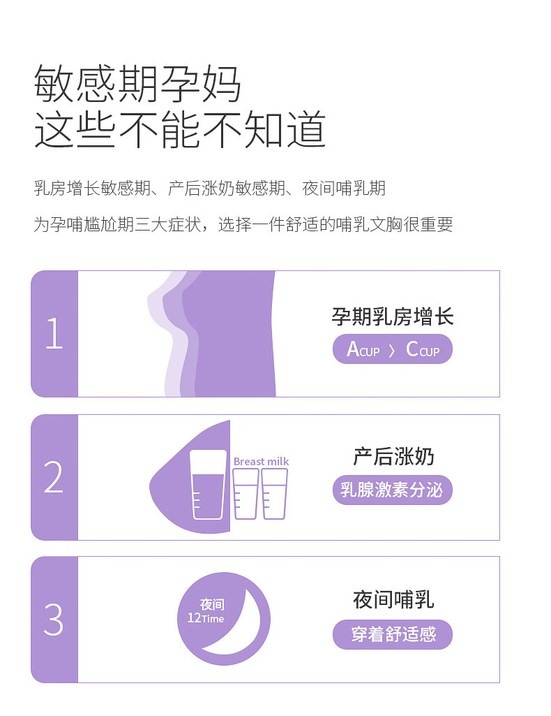 New lace pure cotton inner cup open-button lactation bra, comfortable, breathable, gathering and adjustable bra for pregnant women pic 2