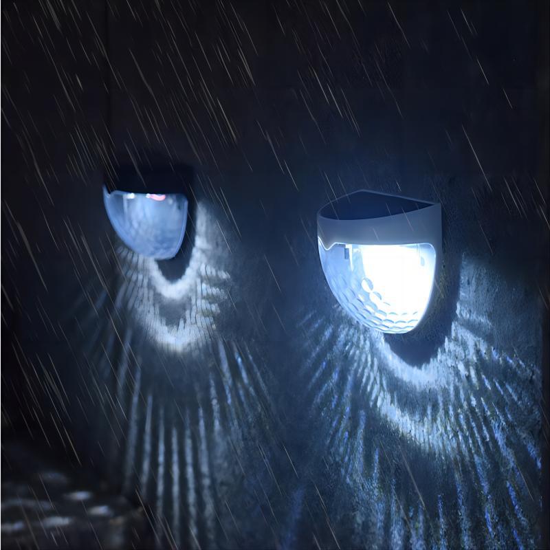 Solar wall lamps, outdoor solar upper and lower wall lamps, semi-circular fence lamps, convex mirror floodlights, garden night lights pic 10