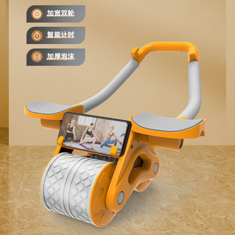 自动回弹健腹轮运动练腹肌神器收腹卷腹男女家用肘撑滚轮健身器材详情14