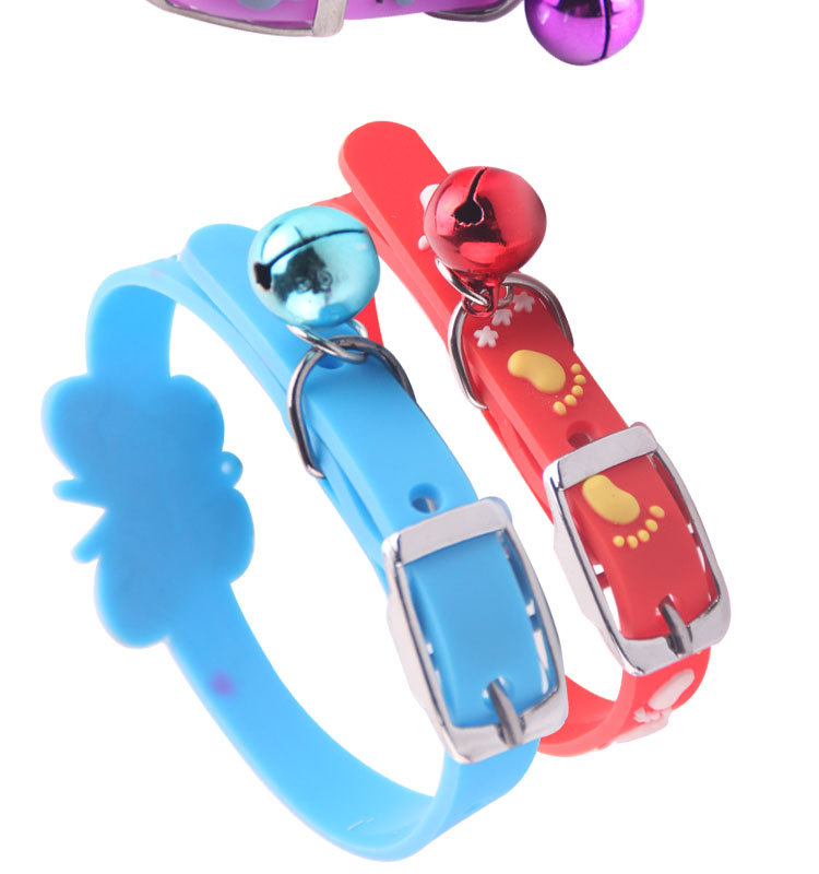 Wholesale dog cute bell collars, pet silicone bell necklaces, Teddy pet cat and dog bell collars event products. Self-pickup only pic 7
