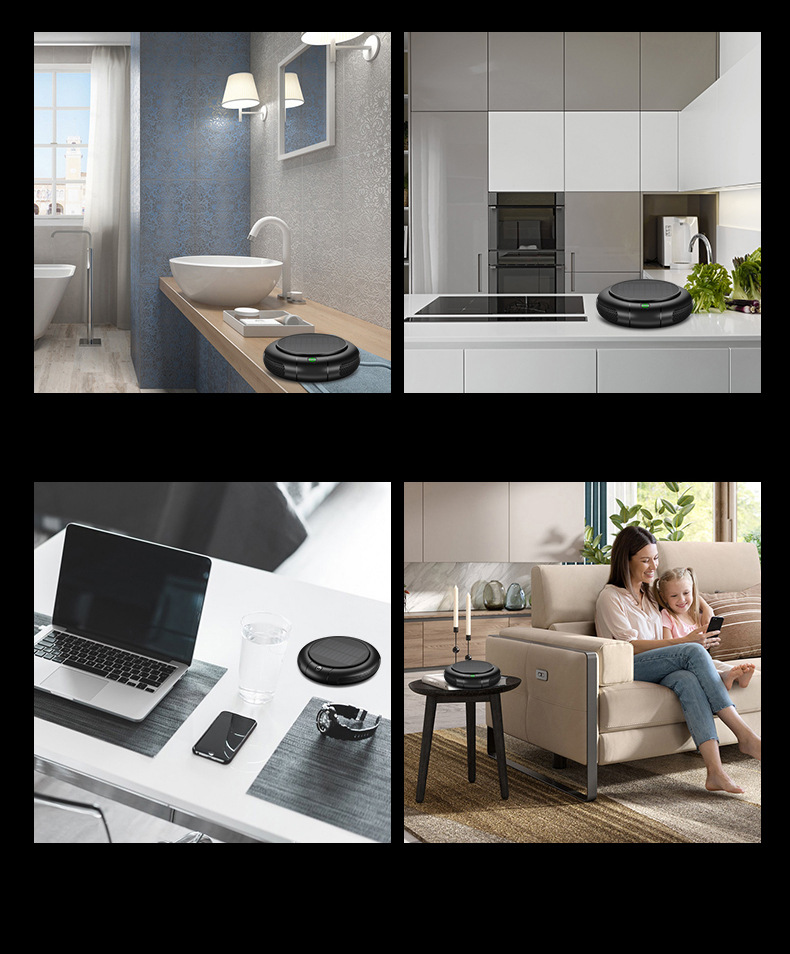 Car air purifier, negative ion household air purifier, solar air purifier gift box set pic 15