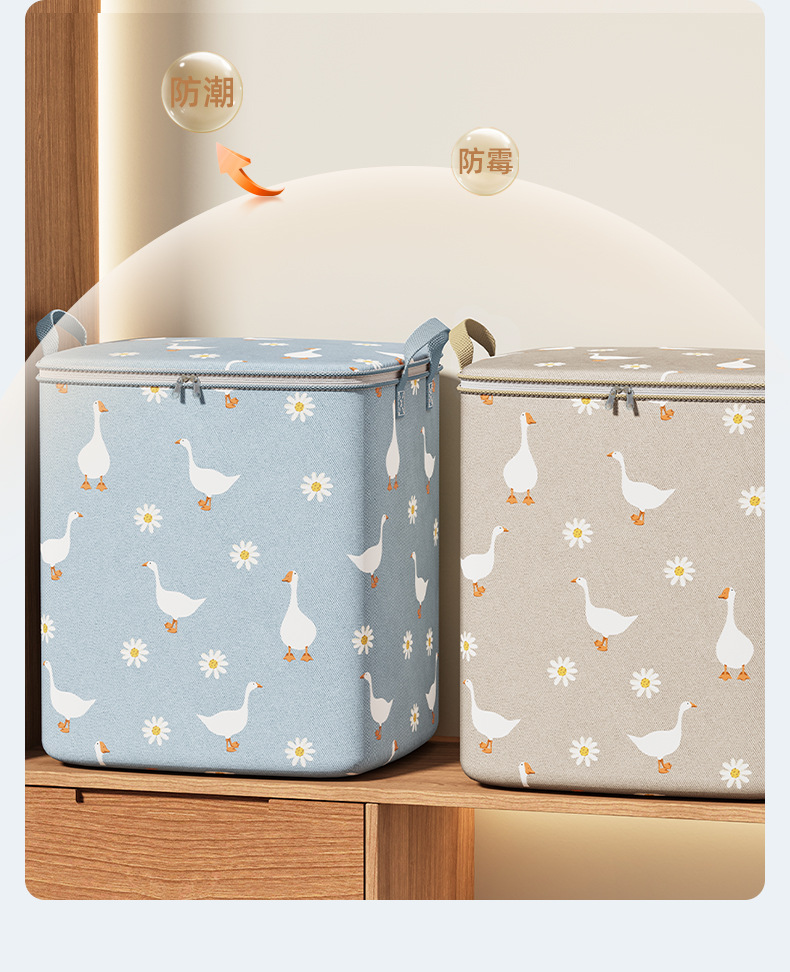 衣服被子收纳袋家用大容量棉被收纳盒衣柜内宿舍无纺布搬家行李袋详情14