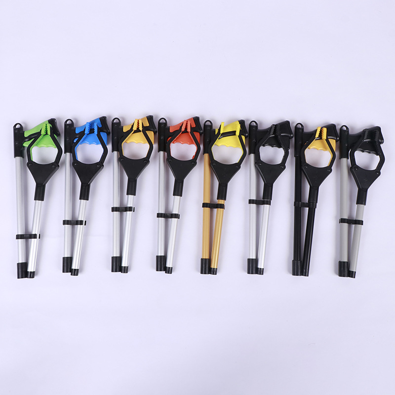 Foldable garbage collector for sanitation, cigarette butt picker, garbage collector, sanitary garbage tongs with magnets, garbage tongs pic 18