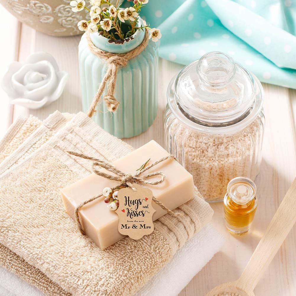 牛皮纸吊牌麻绳空白纸商标吊牌服装标签跨境零食标签婚礼礼品标签详情44