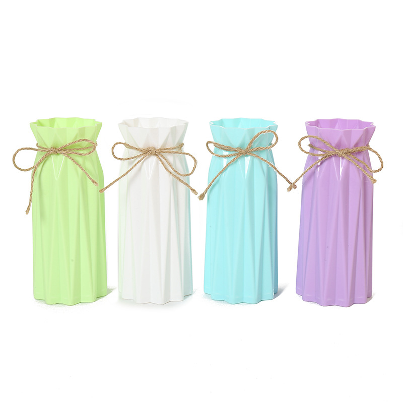 Plastic vases, Nordic-style creative living room ornaments, home flower arrangements, pe imitation porcelain dry vases, factory in stock and wholesale pic 14