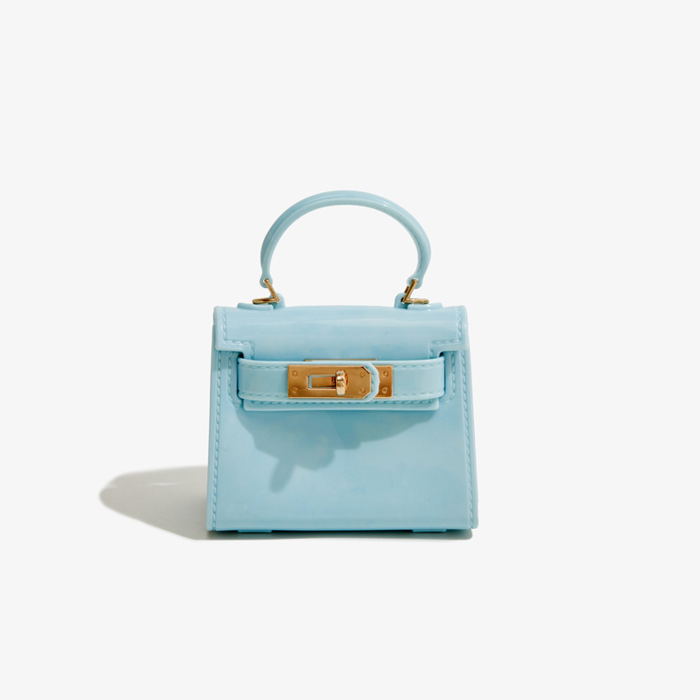 糖果小包小方块PVC芭比果冻包时尚百搭晚宴包耐脏易洗女手提包链条斜挎包详情4