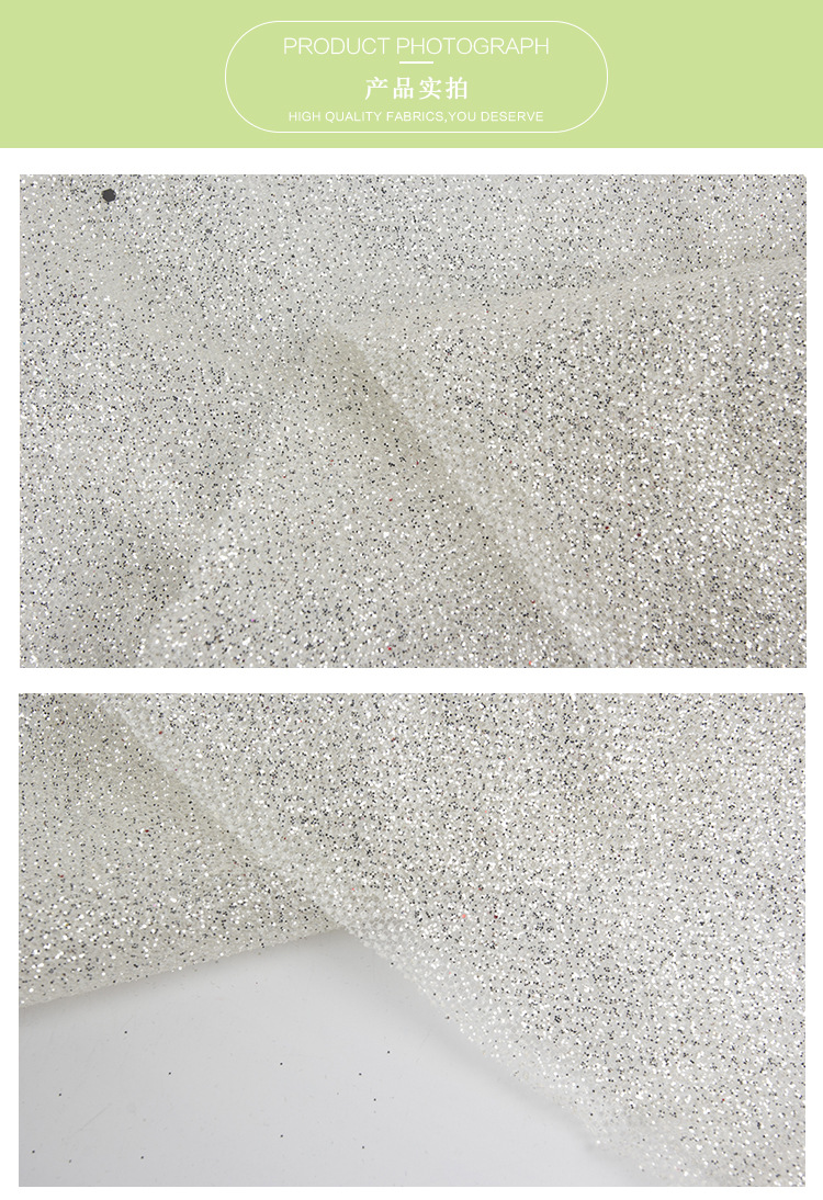 Sequined wedding dress fabric, mesh fabric, glitter mesh, shiny mesh, mesh powder, glitter silver fabric wedding dress mesh pic 17