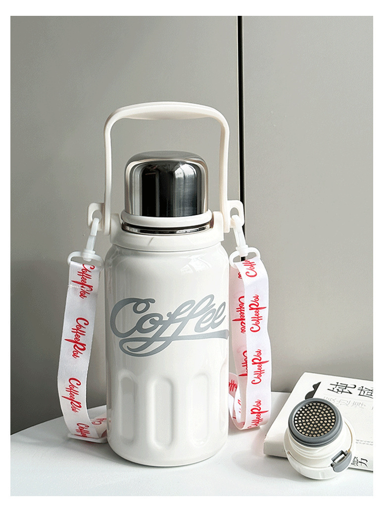 316 stainless steel cup, high appearance level, large-capacity water cup, portable sports water bottle, tea-water separation insulated cup pic 31