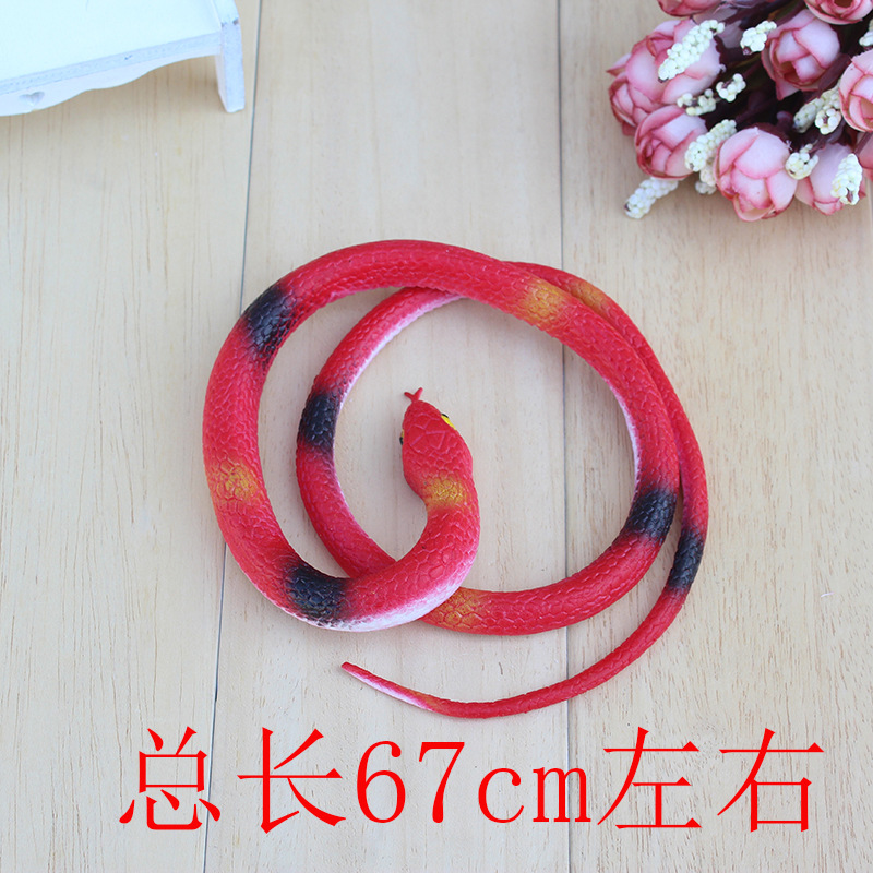 整蛊蛇 稀奇古怪软胶蛇 整人玩具恶搞假蛇 橡胶蛇批发详情11