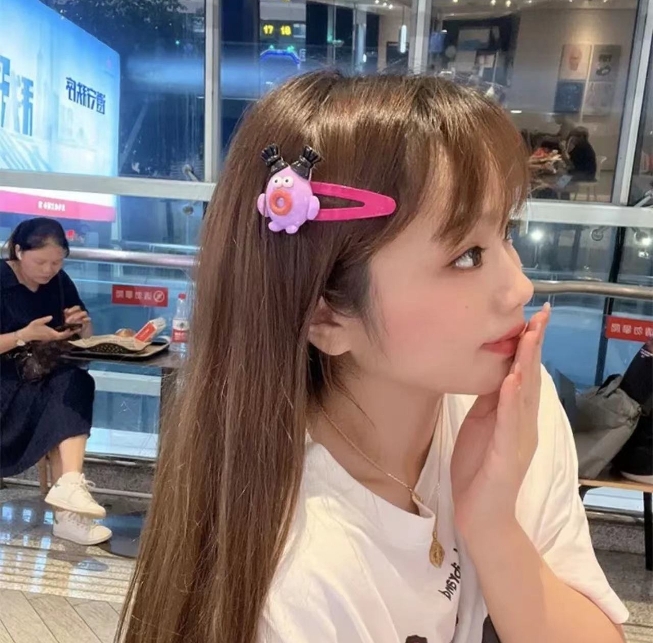 多巴胺发夹发饰刘海边夹碎发夹搞怪丑娃发夹香肠嘴可爱女发卡头饰详情22