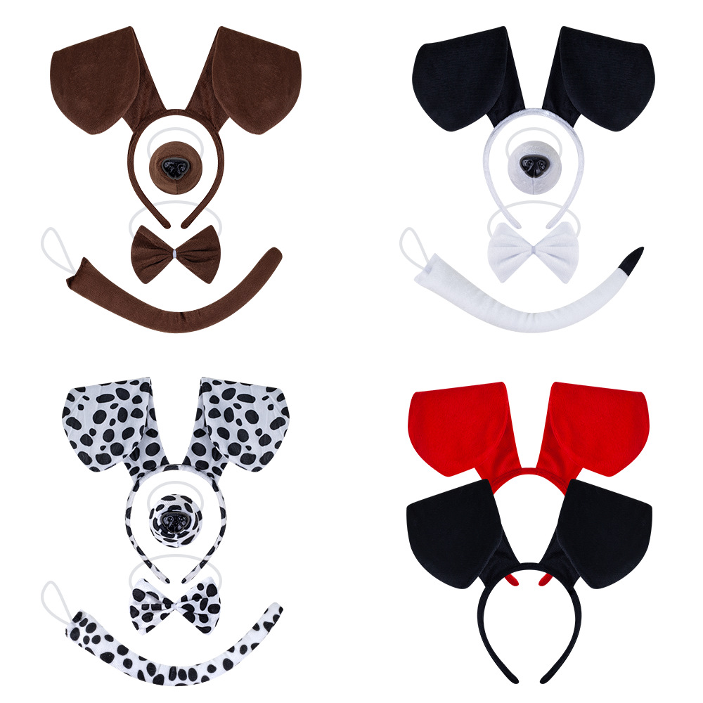 Easter animal headwear Pudding Dog cartoon cute Dalmatian headband Animal headwear plush headband pic 6