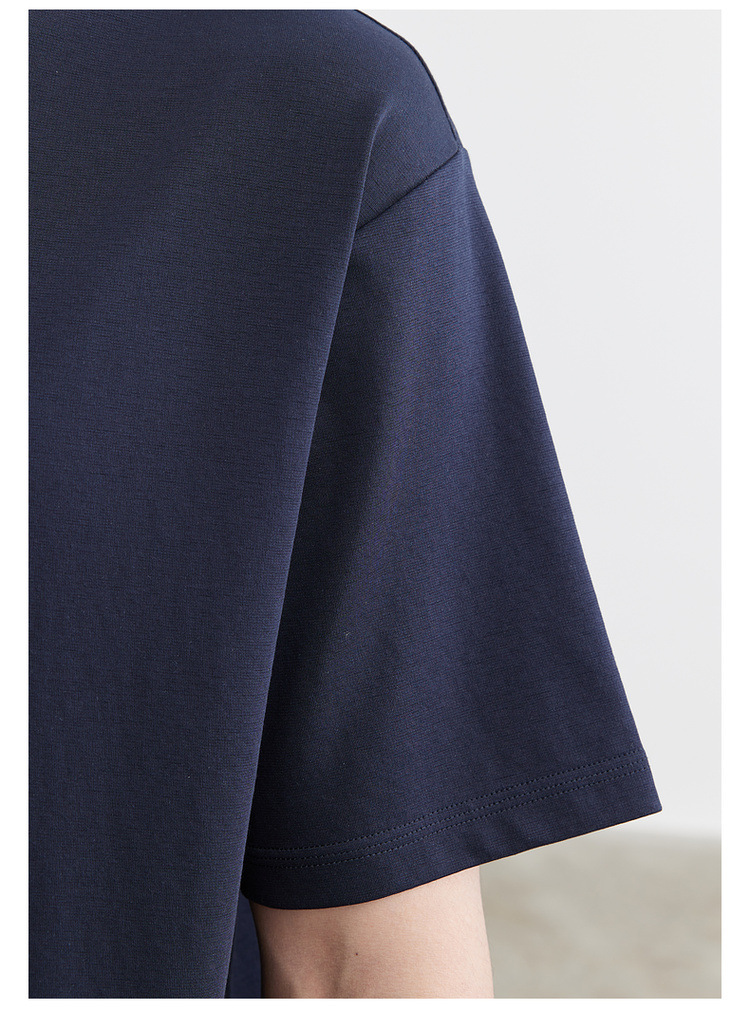 Quick-drying ice silk cotton round-neck cool-feeling foam printed short-sleeved T-shirt for men, 2024 summer new mercerized half-sleeved T-shirt pic 26