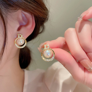 The 2025 new cold style earrings, a niche design for women, zircon ear buckles S925 silver needle, a popular earpiece pic 21