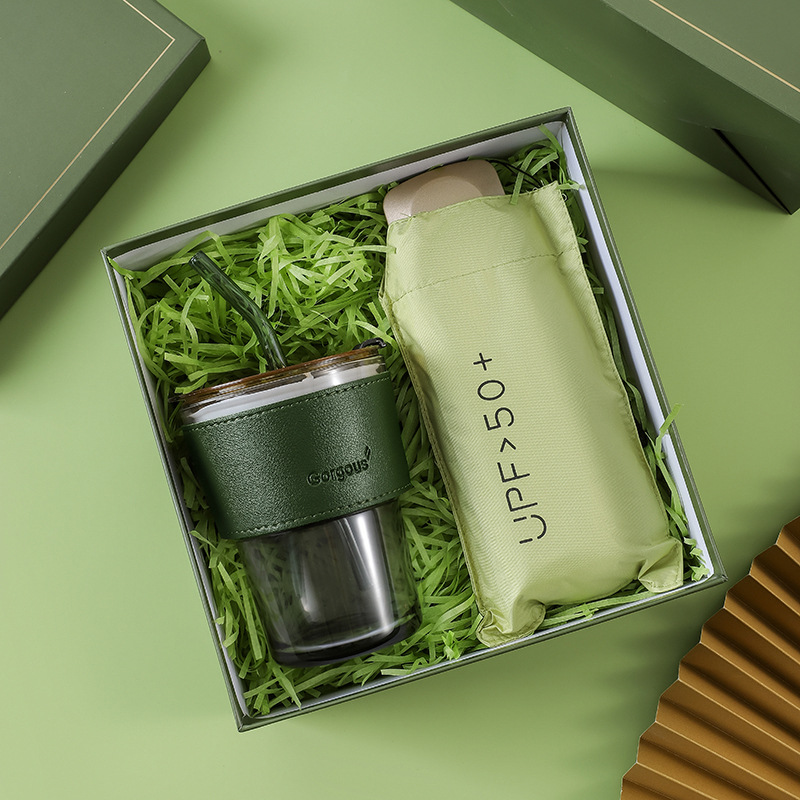 Practical business gift sets, creative souvenirs, Qixi Festival gifts, summer cups, fans, umbrellas, and opening gifts pic 10