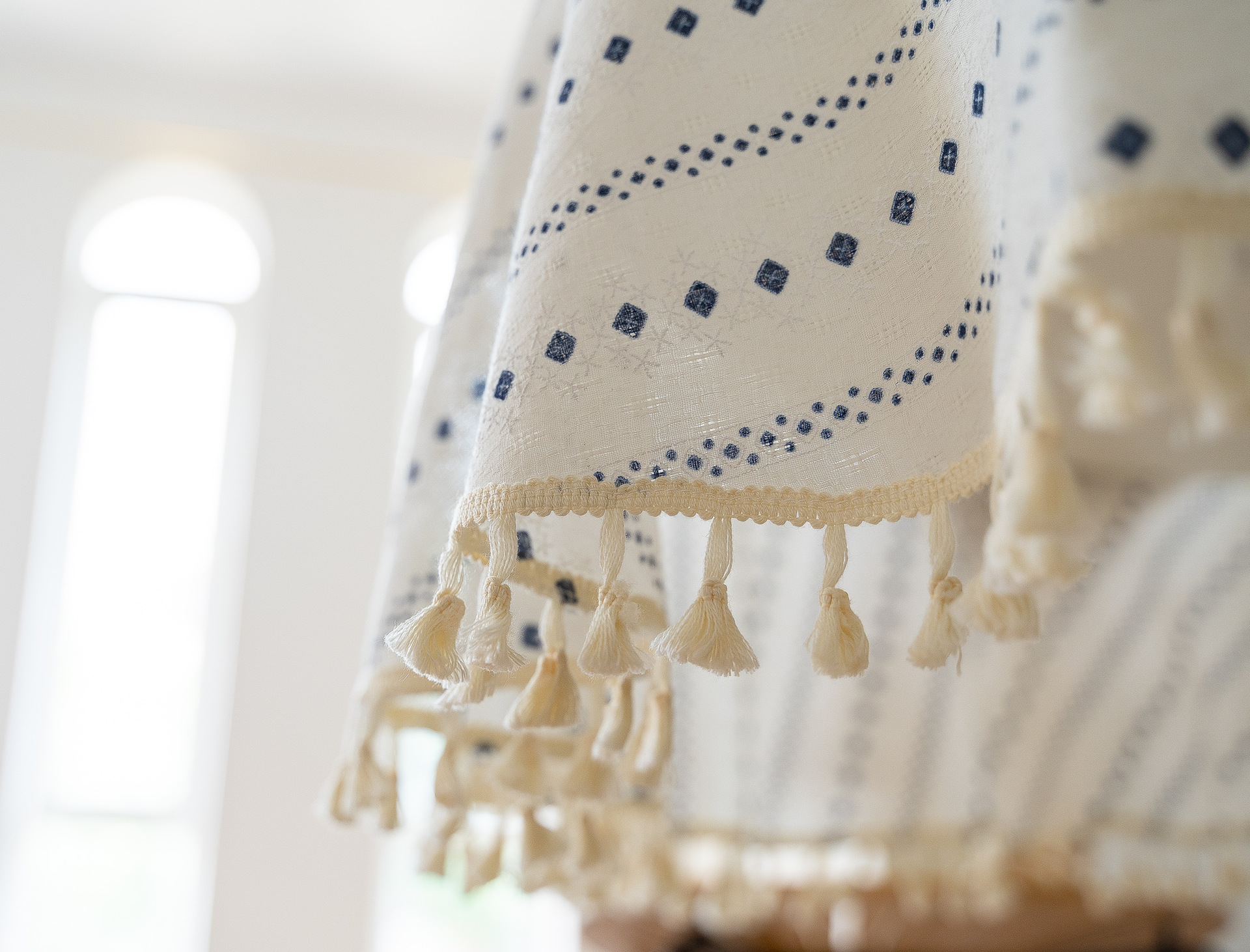 Cross-border Amazon Japanese plain tablecloth, Japanese fresh and light blue striped pure cotton and linen tablecloth and desk cover pic 11