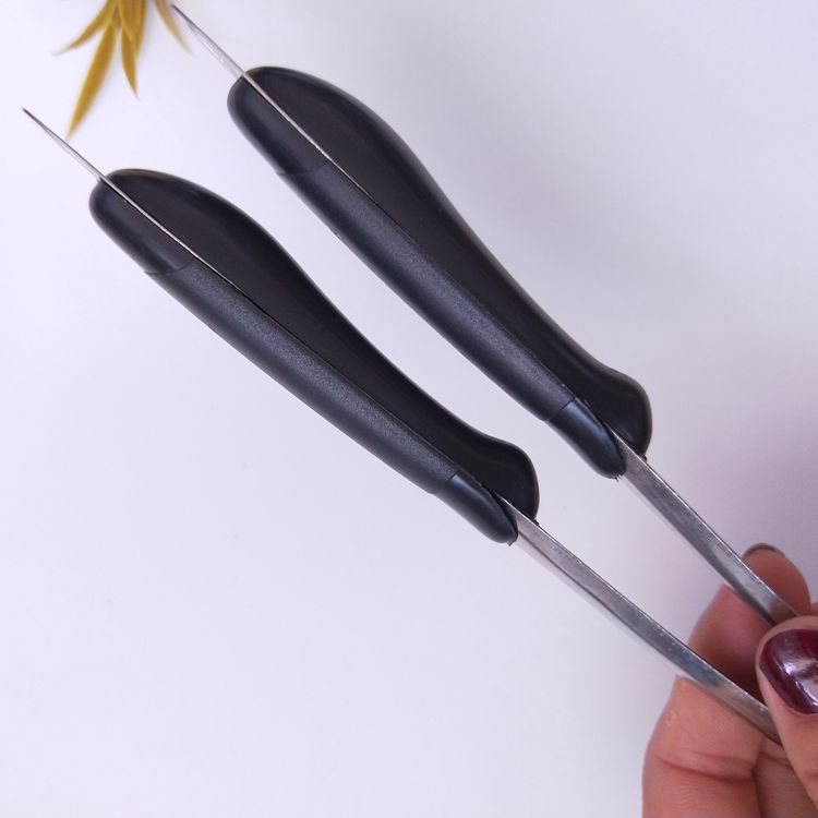 Black long-handled hot pot strainer, large-eyed strainer, hot pot spoon wholesale 1 yuan 2 yuan pic 1