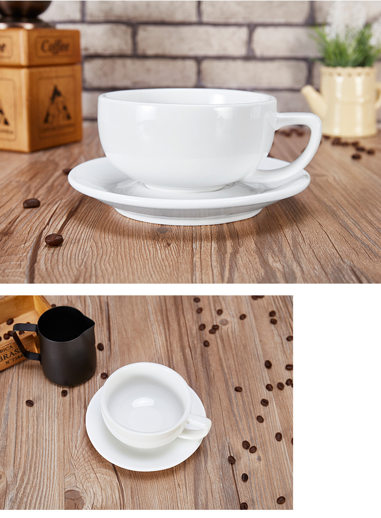 Professional competition embossed patterned wide-mouthed cups, Sawada cups, European coffee cups, latte cups, latte art cups, 350cc pic 16