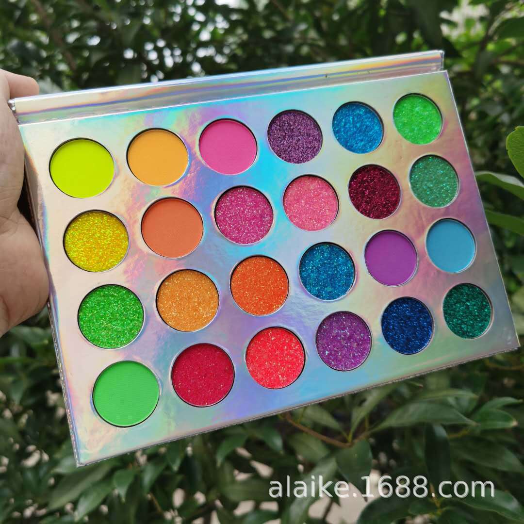 New 24-color eyeshadow in stock, luminous eyeshadow palette, pearlescent fluorescent eyeshadow without logo, one-piece consignment pic 11