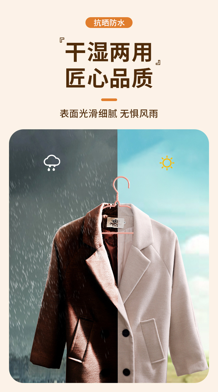 衣架成人加粗防滑晾晒衣挂钩学生宿舍收纳无痕儿童家用衣服架撑子详情9