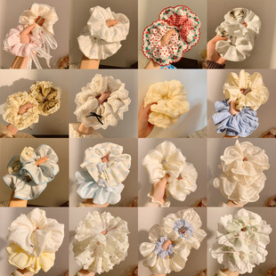 A high-end and elegant high ponytail hair tie, a simple hair band, a brown high-elasticity and durable rubber band hair accessory pic 4