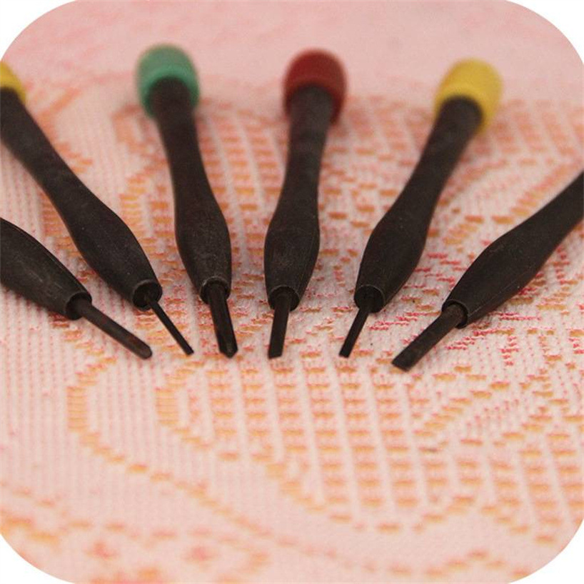 6PC card-mounted computer tools, watch repair screwdrivers, mobile phone repair screwdrivers, multi-purpose two-yuan hardware pic 8