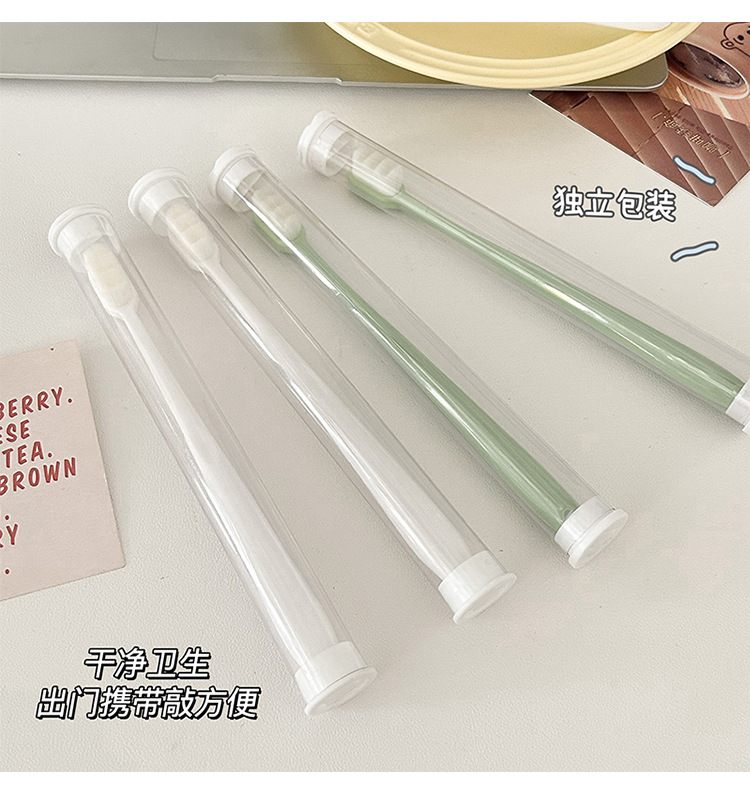 Japanese micro-nano 10,000-bristle toothbrush, ultra-fine soft bristles, postpartum confinement, adult home 10,000-bristle individual packaging toothbrush pic 5
