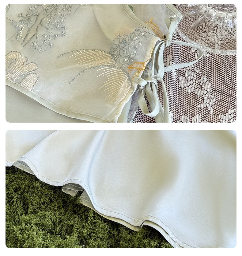 国潮汉服女童夏装2025新款洋气儿童中式套装女孩夏季国风旗袍连衣裙详情9