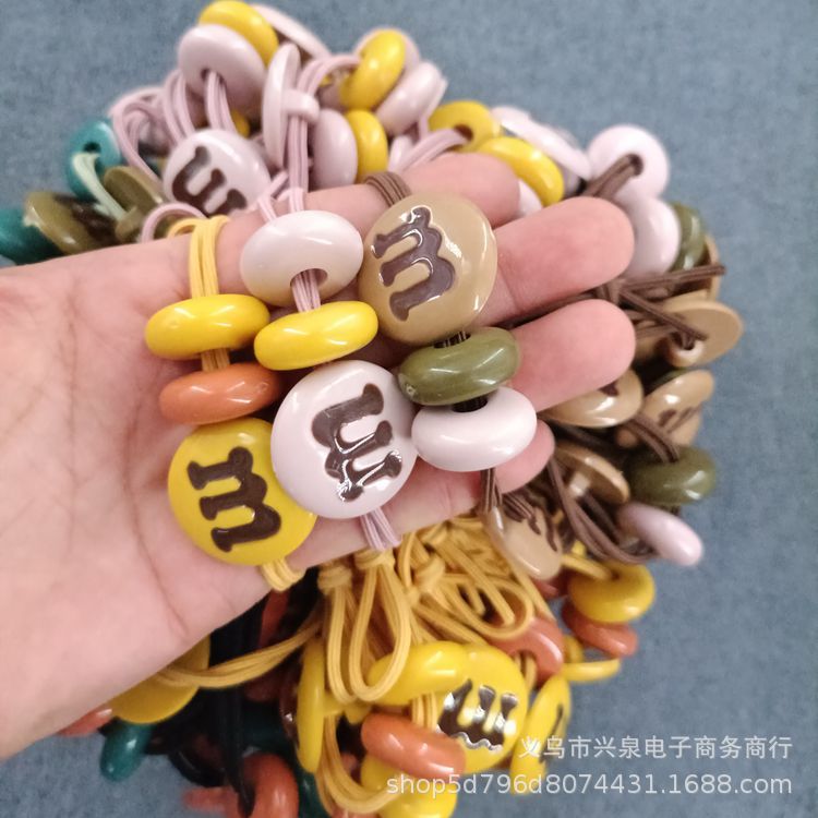 Korean style ins white crystal female Korean-style hair tie rubber band hair band, forest-style simple hair tie leather case, 1 yuan headwear pic 2