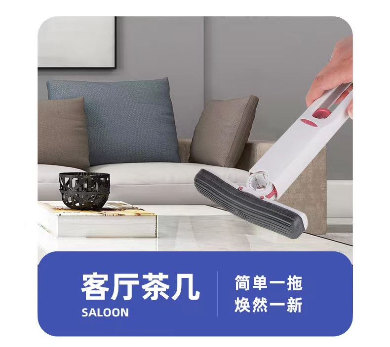 迷你小拖把桌面清洁海绵厨房车载玻璃茶台显示器刮水多功能免手洗详情10