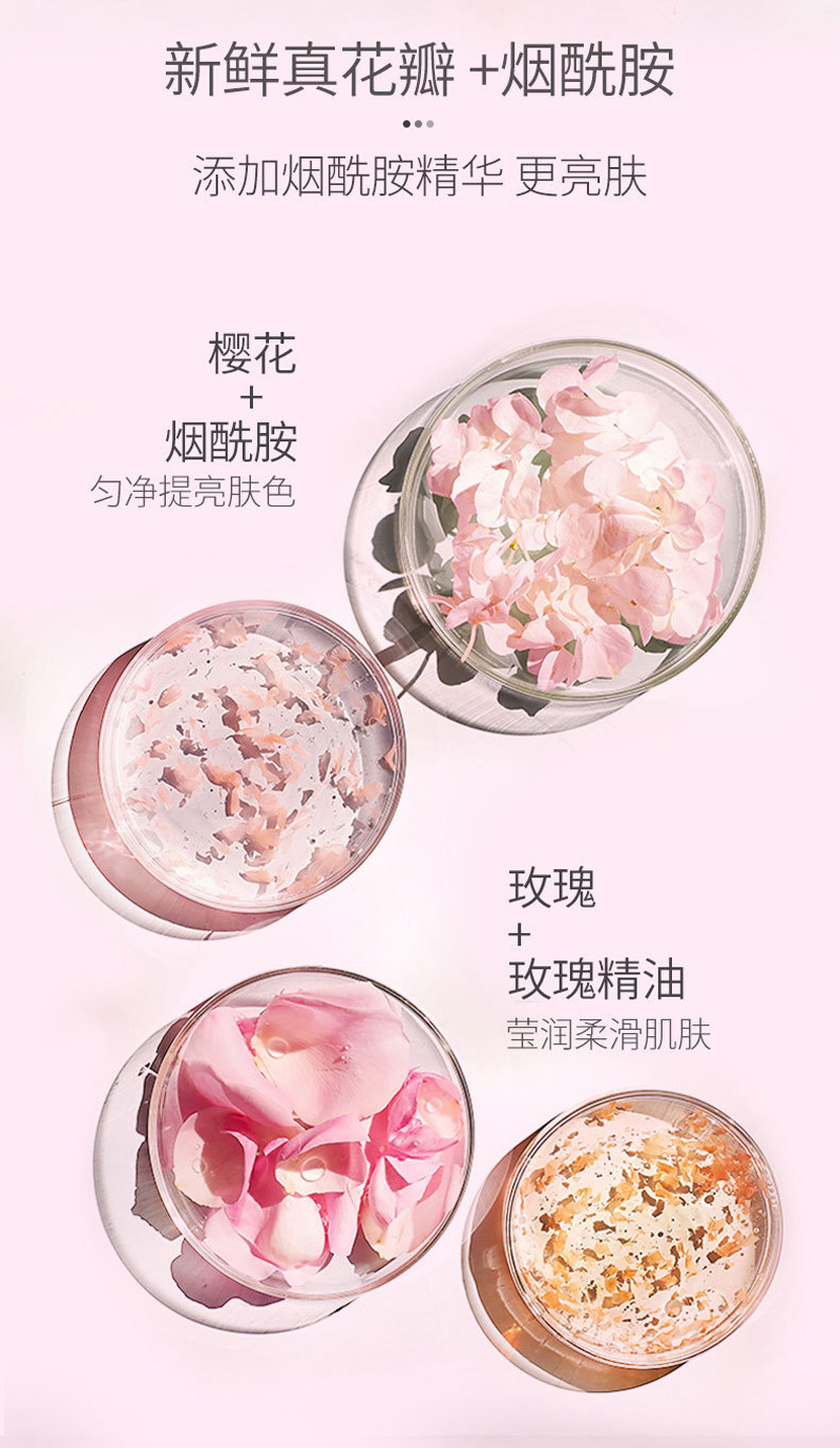 烟酰胺花瓣沐浴露 清爽留香滋润保湿香水沐浴液深层清洁男女持久详情2