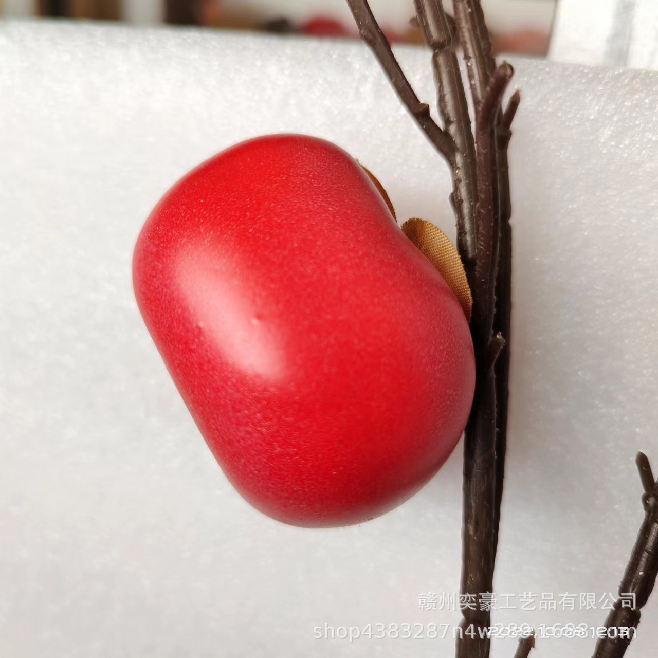 Simulated fruit model, simulated persimmon, fake persimmon prop, persimmon branch head decoration, flower arrangement accessories pic 8