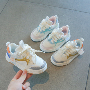 2022秋季男童鞋时尚潮流新款板鞋女童百搭软底运动鞋春夏小白鞋子详情3