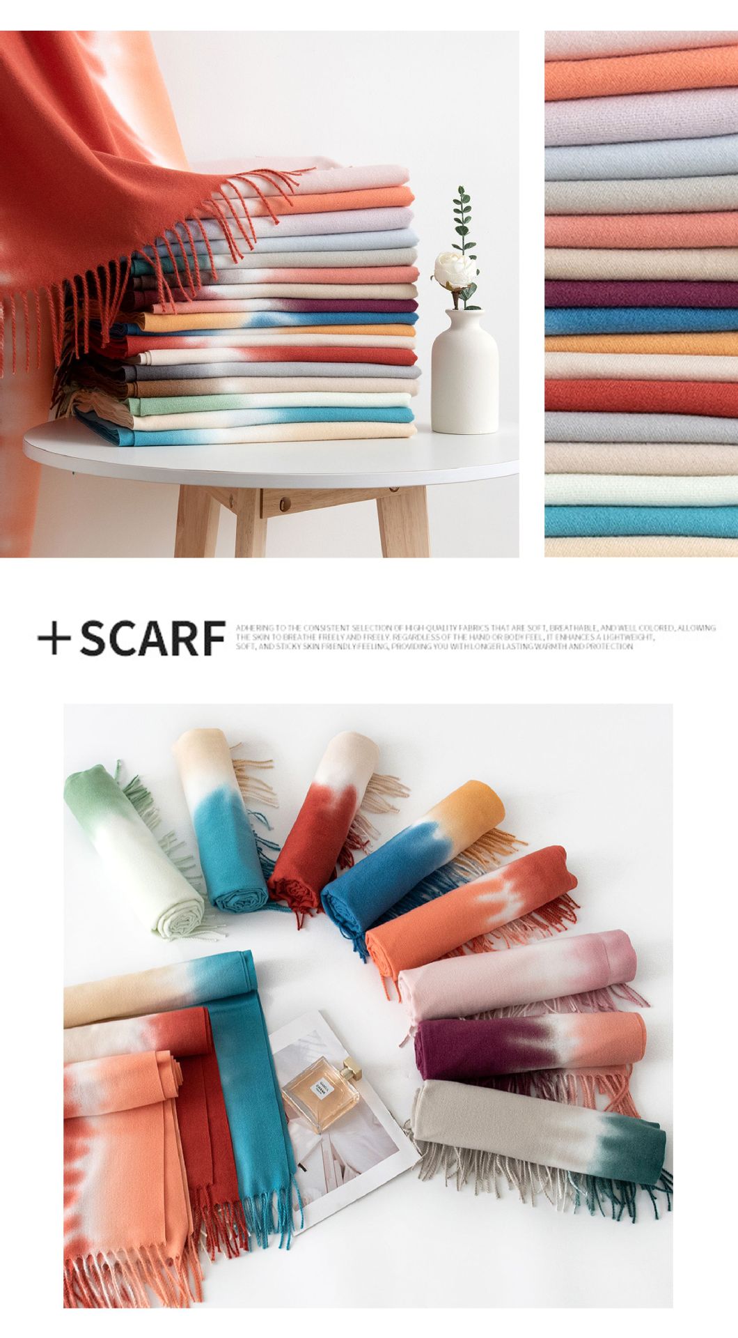 名媛风羊绒手感围巾秋冬韩系仿羊绒女生高级感2024年披肩保暖围脖详情23