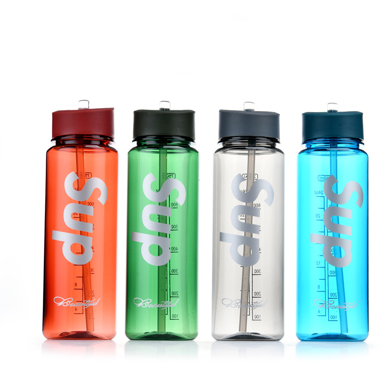 M5-1601 700ML Adult plastic outdoor sports water cup, Portable cup, Hidden Straw Cup, Gift cup pic 4