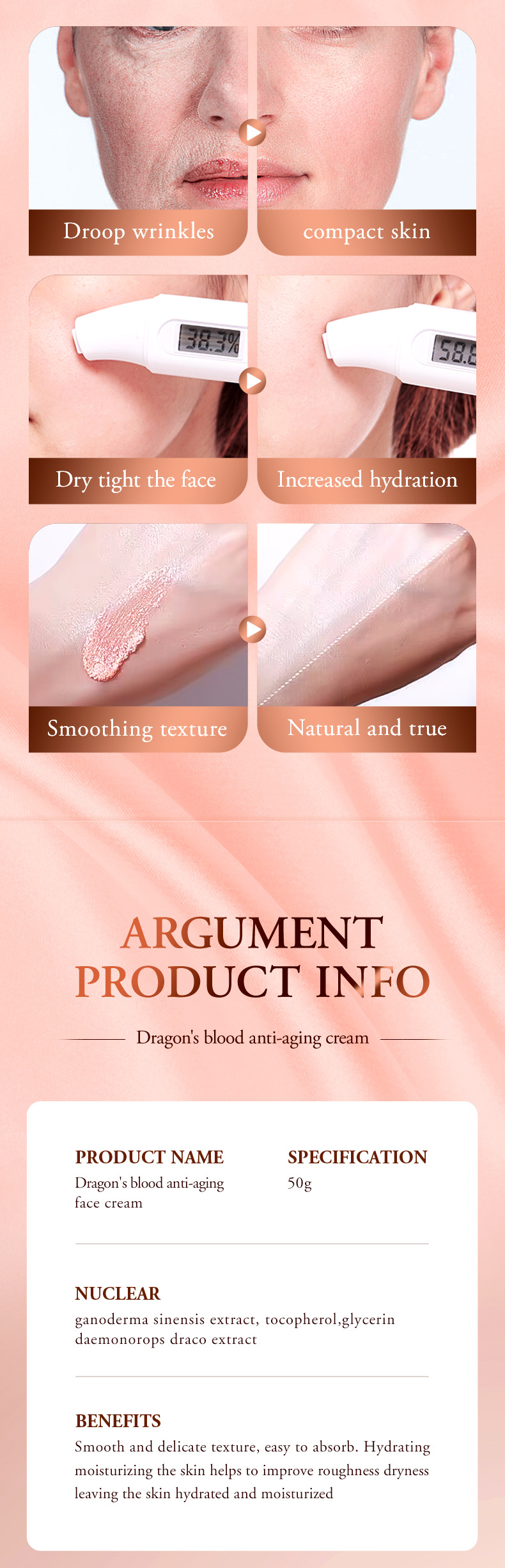 SADOER Ganoderma lucidum Dragon Blood Face Cream is exclusively for cross-border export pic 22