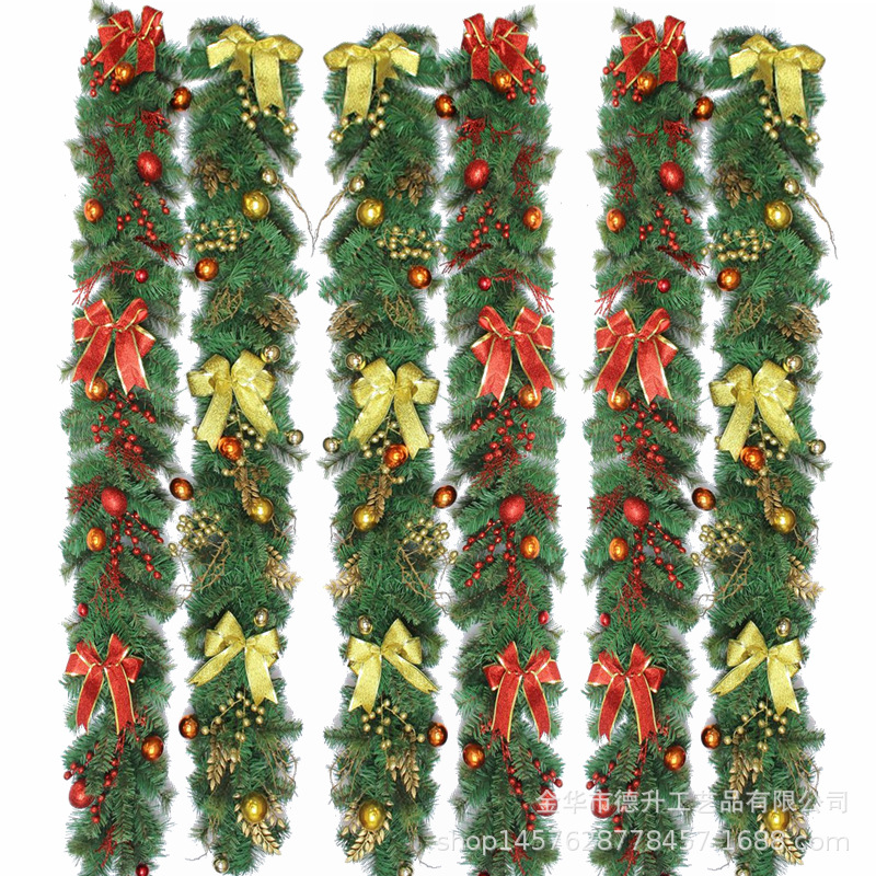 Desheng Cross-border E-commerce Christmas wreath, rattan door lintel, upside-down tree, hotel scene decoration, Christmas hanging ornaments pic 20