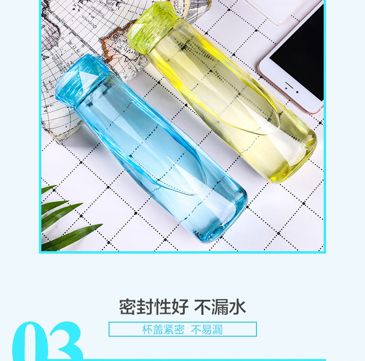 高颜值钻石玻璃杯logo定制小礼品广告礼品随手杯进店随手礼小礼物详情6