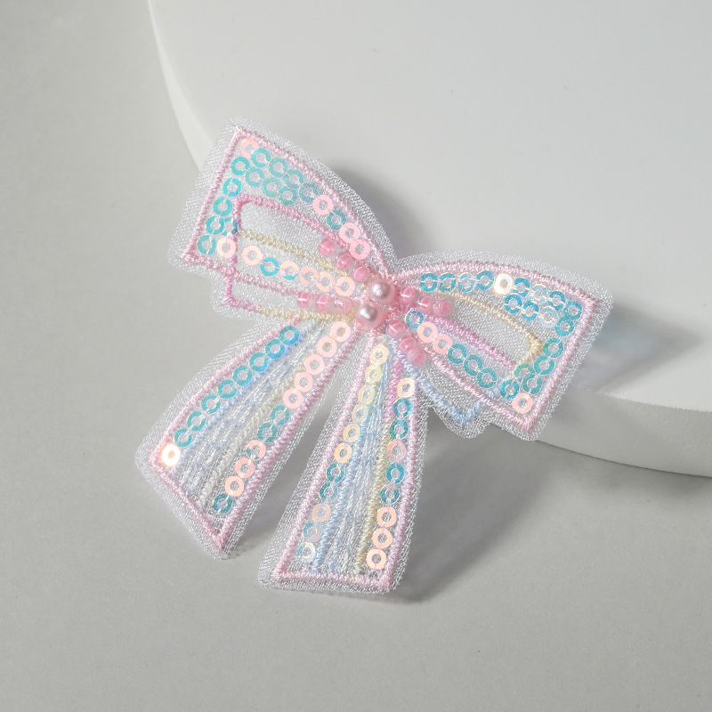 Single-layer butterfly fabric embroidery, colorful chiffon butterfly clothing, headwear accessories, handcrafted accessories, baked cake decoration pic 7