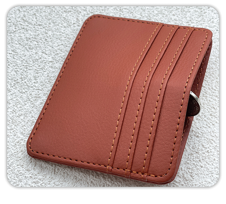 简约薄款大容量小型卡包多功能卡位男女精致皮革PU卡夹卡套批发详情5