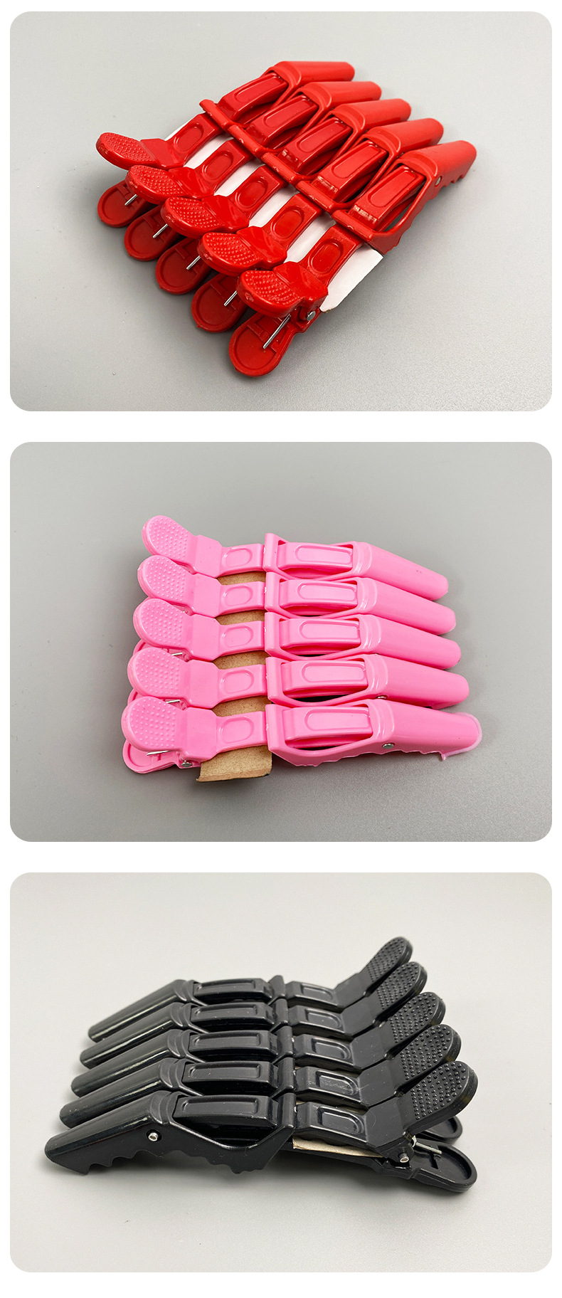 美发用品 鳄鱼夹 长嘴夹鸭嘴夹美发分区夹烫染夹子 美发师用夹子详情10