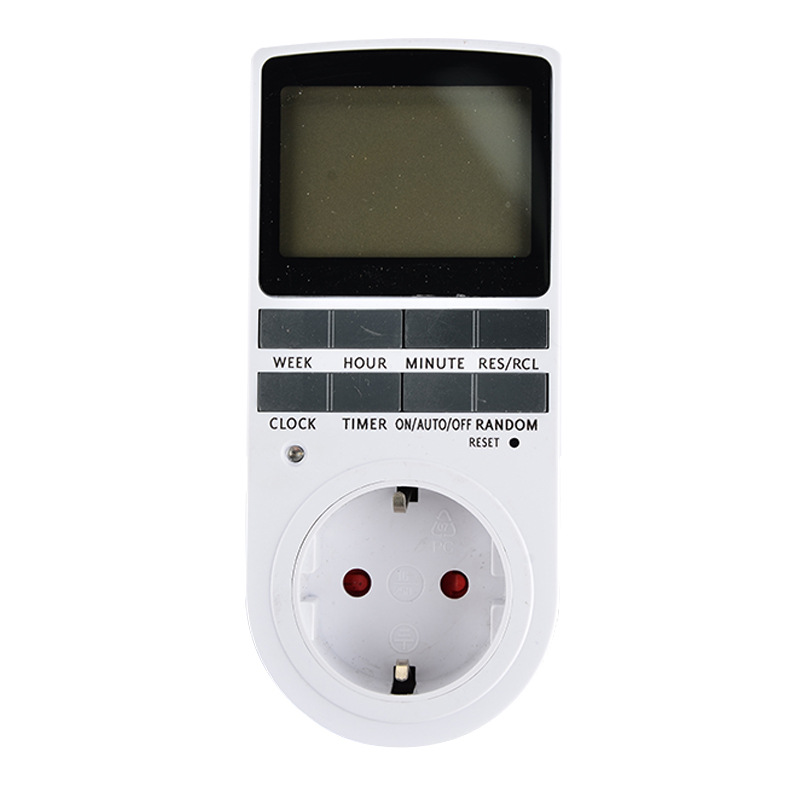 Timer socket, European-style large screen timer socket, kitchen timer switch socket, electronic timer pic 4