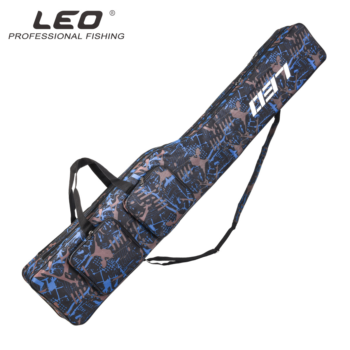 28064 LEO/ Leou [Double-Layer knife-shaped Large-belted Fishing Tackle Bag 1.3m] European-style reservoir fishing rod and sea rod Bag pic 23