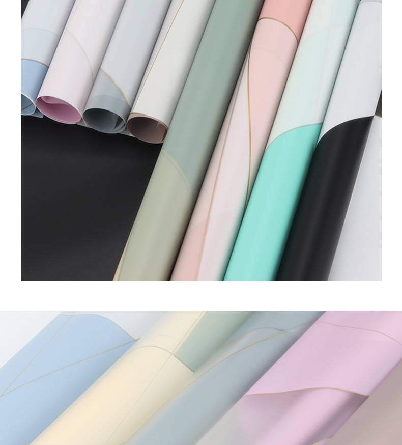 满缘花材七夕新款鲜花包装纸批发韩式防水花束包装纸诺莎纸磁力线详情3